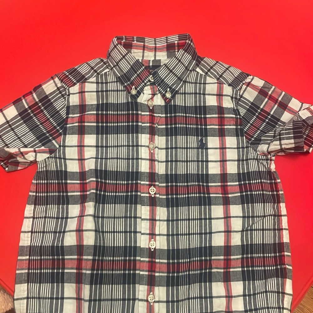 Excellent condition boys Ralph Lauren short sleeve shirt
